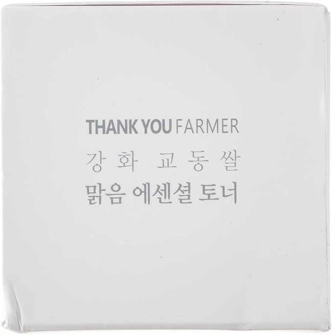 THANKYOU FARMER Rice Pure Essential Toner Korean Milk Toner with Rice Water & Niacinamide - Gentle Hydrating Toner for Brightening and Soothing Dry & Sensitive Skin, Vegan, 7.03 oz
