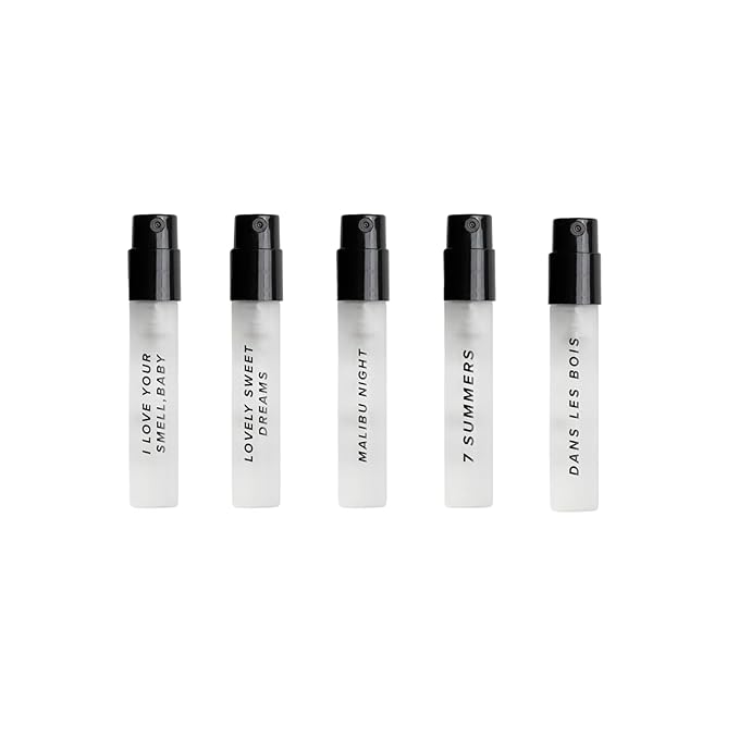 DIME Beauty Perfume Sampler Kit - Set of 5 Travel Size Perfumes for Women, Clean Fragrance Discovery Set, Eau de Toilette with Organic Sugar Cane Alcohol, Vegan, 5 x 2 ml
