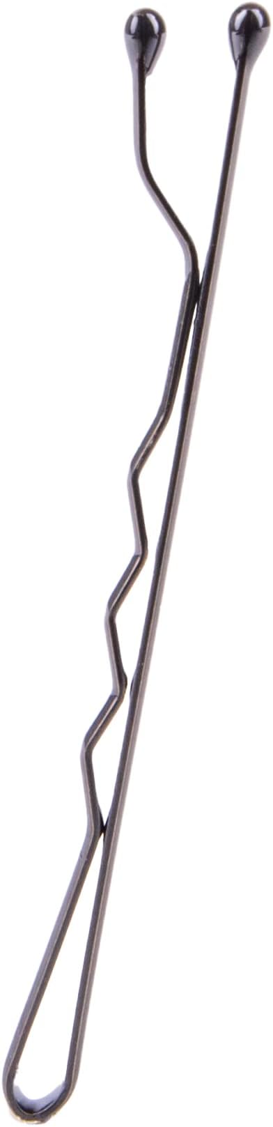 Amazon Basics Bobby Pins for All Hair Types, Black, Secure Hold for Updos and Hair Styling, 72 Count