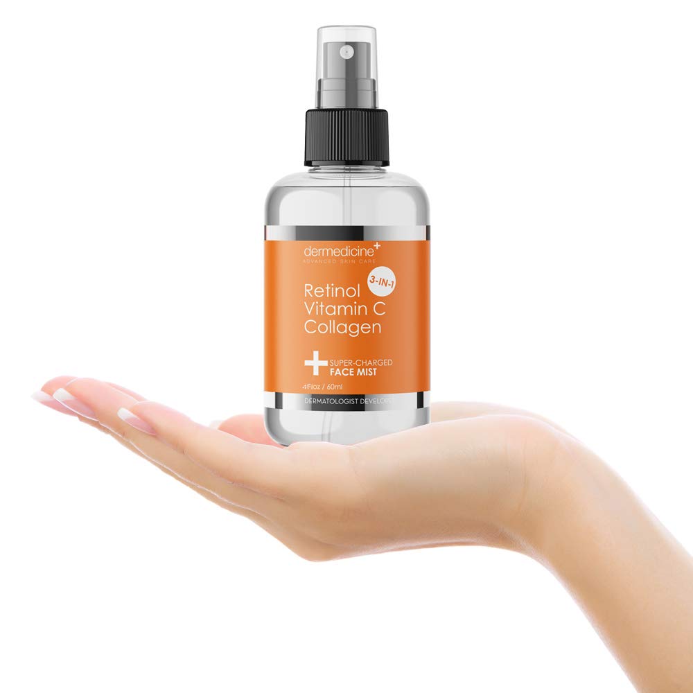 Anti-Aging Face Mist with Retinol, Vitamin C, Collagen, 4 fl oz, 120 ml