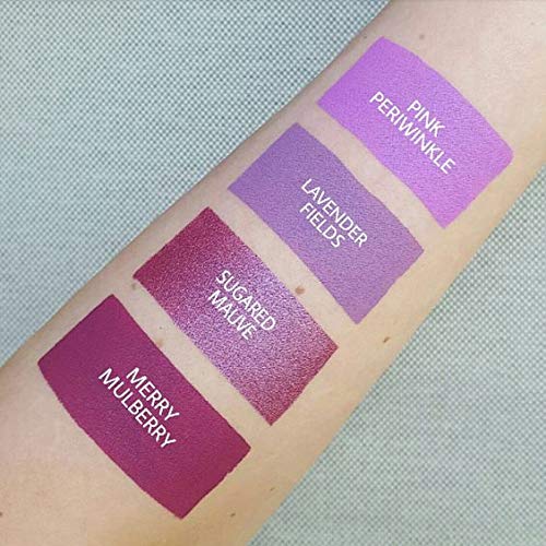 Aromi Sugared Mauve Metallic Liquid Lipstick - Raspberry, Mulberry Shade