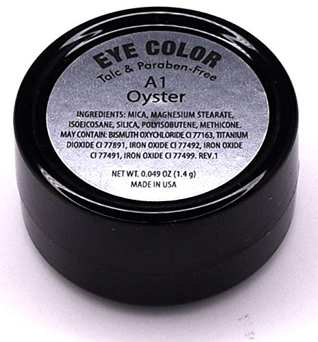 Pure Ziva Oyster Off White Nude Naked Cream Color Matte Pressed Powder Single Vegan Eyeshadow; Talc, Paraben & Cruelty Free