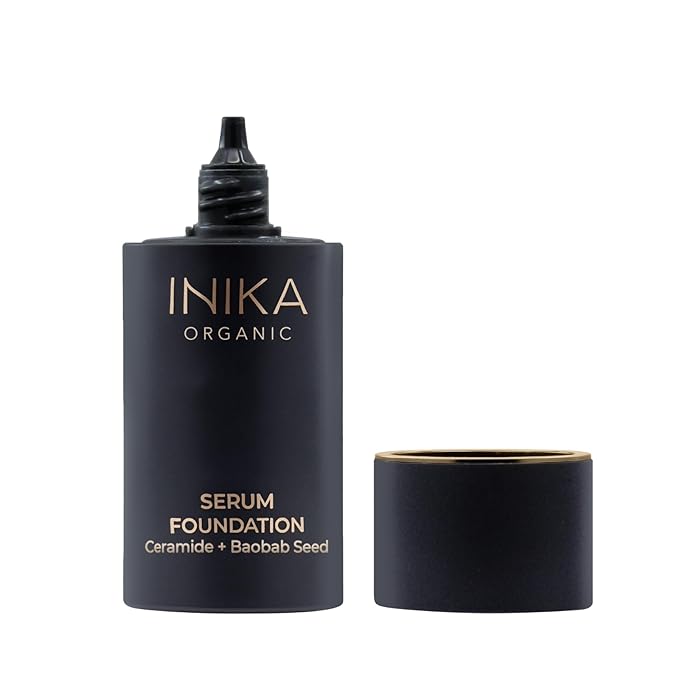 Organic Serum Foundation | Vegan, Buildable Coverage, Weightless Second Skin Feel, Transfer Proof with Skincare Ingredients in Sustainable Packaging. Daring 25ml