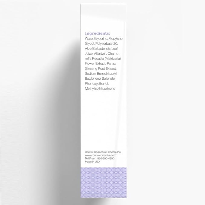 Control CORRECTIVESensitive Skin Tonic with Aloe, 6.7 Fl Oz - Calms Overstimulated Or Reddened Skin Types, Soothing & Sedating with Aloe Vera & Chamomile Extracts, Refreshing, Relaxing, Replenishing