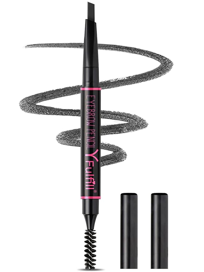 Yfulfill Black Eyebrow Pencils for Black Hair, Fuller Defined Brows