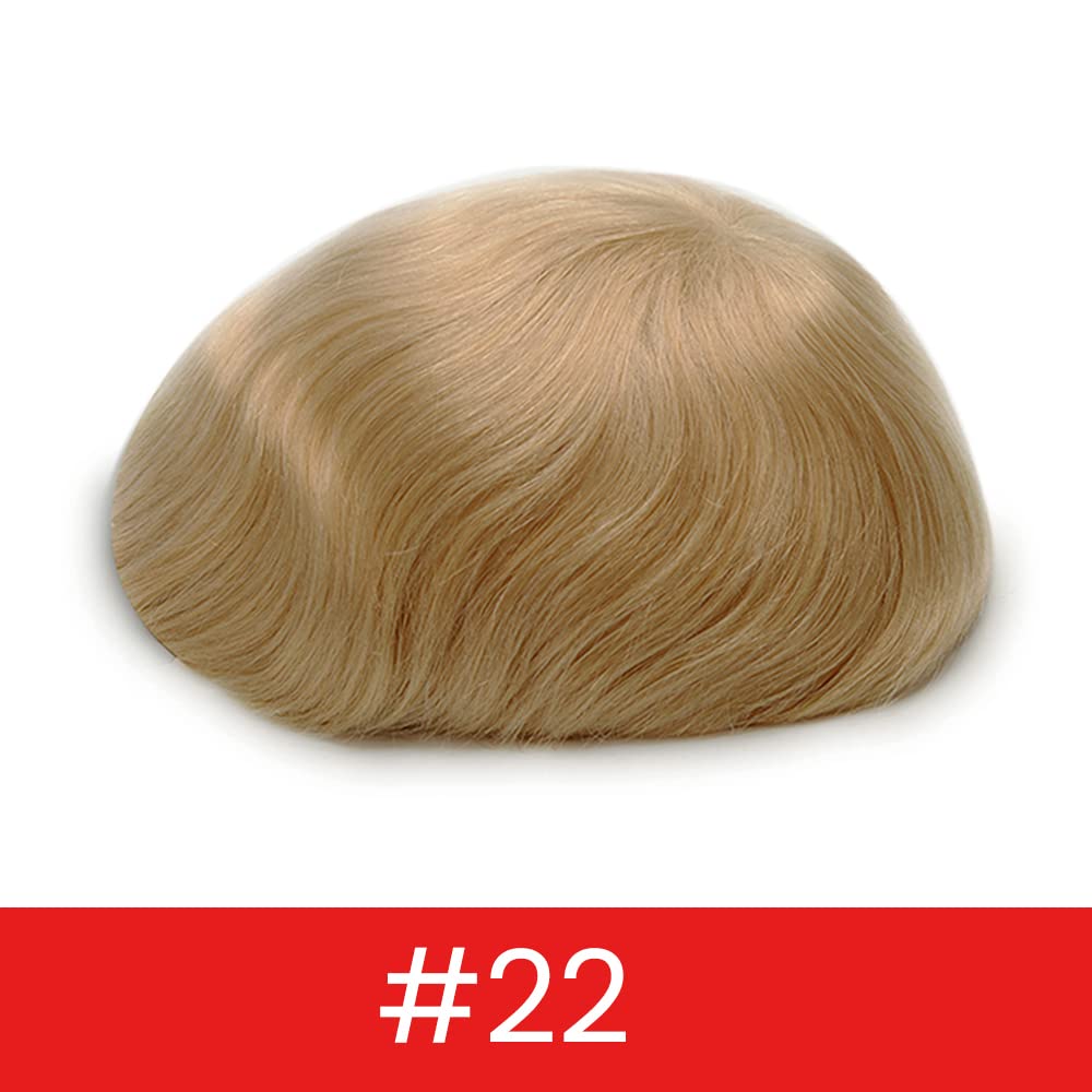Lordhair Hair System for Men Real Human Hair Full French Lace Mens Hair System Size 8x10 inches Mens Toupee #22