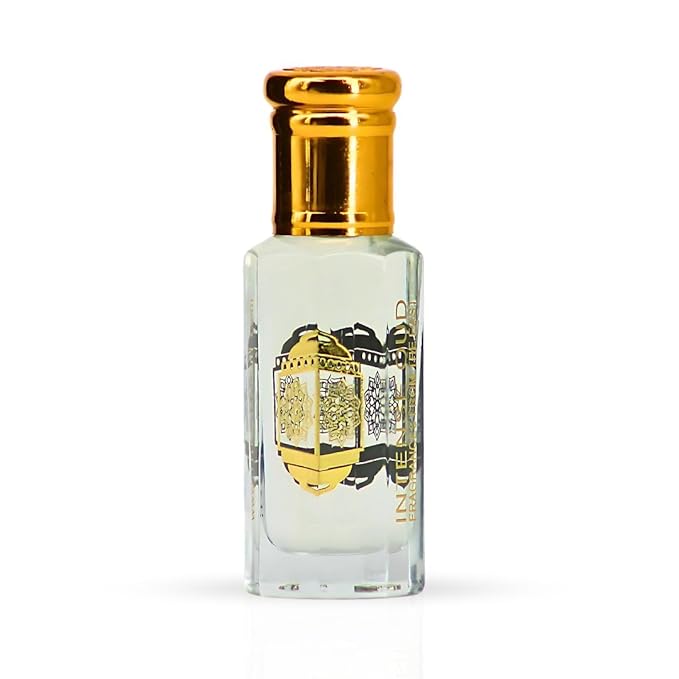 INTENSE OUD Khashab Al Sandal Long Lasting Arabian Perfume Oils for Women 12ML (0.40 OZ) Fragrance Oil with Cardamom, & Coconut Notes - Concentrated Perfume Oil & Valentines Day Gift With Black Box