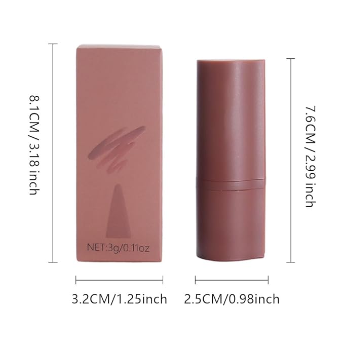 AMY'S DIARY Mocha Matte Crayon Lipstick Lip Makeup, Precision Tip Matte Lip Crayon, Longwear Up To 24Hrs, Lead The Way,Smudge Waterproof for Women Smudge Waterproof for Women (5#, 1 pc)
