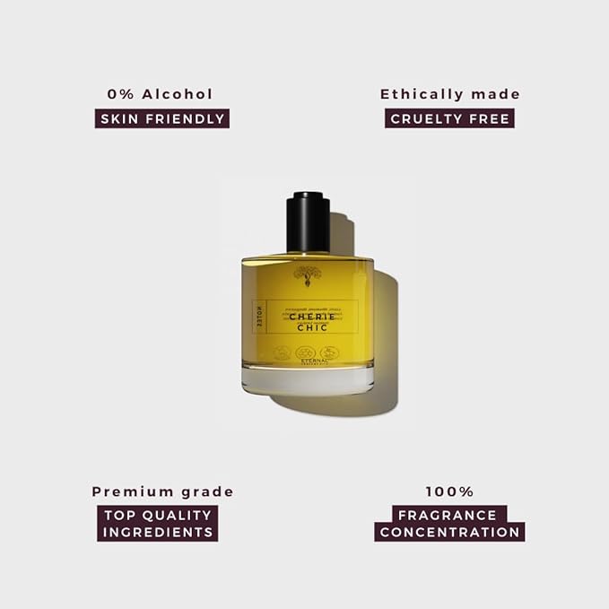 Eternal perfume oils Cherie Chic Perfumes for women Alcohol Free womens perfume Long Lasting perfume for men Unisex EAU DE PARFUM 1.69 FL Oz with 1 FL Oz (Pack of 2)