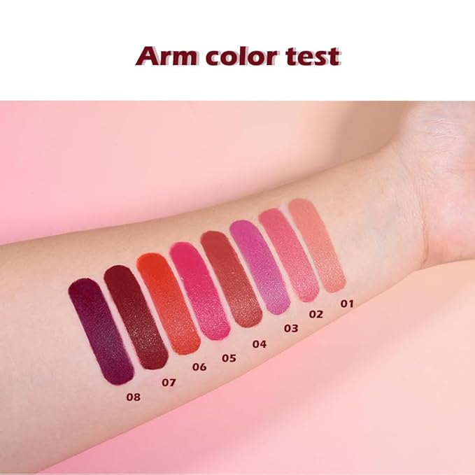 IATMOMOD Maroon Red Matte Lipstick for Women Mature, Long Lasting Waterproof Transfer-Proof Vegan Lip Bar, 24 Hours Moisturizing Natural Lip Stain, All-Day Lip Color M07#