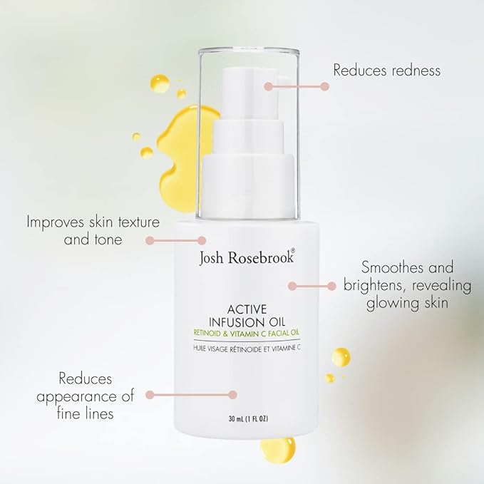 Josh Rosebrook Active Infusion Oil - Retinoid + Vitamin C Face Oil 1oz