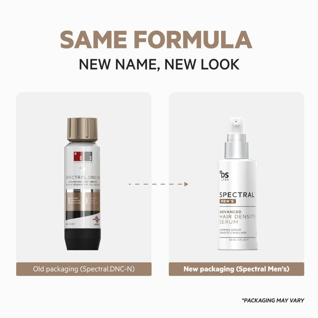 DS Labs Spectral Men’s Hair Density Serum (formerly Spectral.DNC-N) - Lightweight Leave-In for Fuller Looking, Thicker Looking Hair, Fast Absorbing, Non-Greasy, For All Hair Types, 60mL
