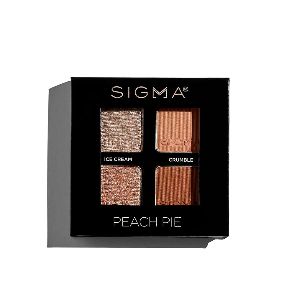 SIGMA BEAUTY Quad Eyeshadow Palette - Peach Pie Eyeshadow Quad, 4 Shades