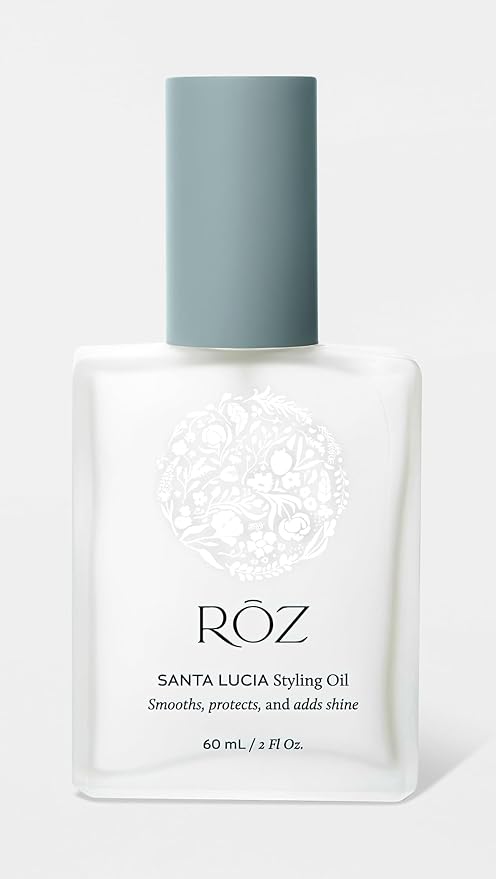 RŌZ Lightweight Hair Oil - Heat Protectant Styling Oil for Frizz Control, Shine & Softness - Non-Greasy, For Fine to Thick Hair, Vegan, 2 fl oz