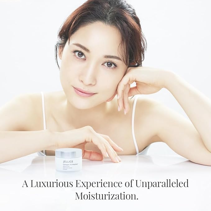 JELLICE Advanced Collagen Face Cream – Japanese Skincare Innovation with Collagen Tripeptides, Hyaluronic Acid & Niacinamide – Anti-Aging Moisturizer for Firming, Hydration & Radiance – All Skin Types