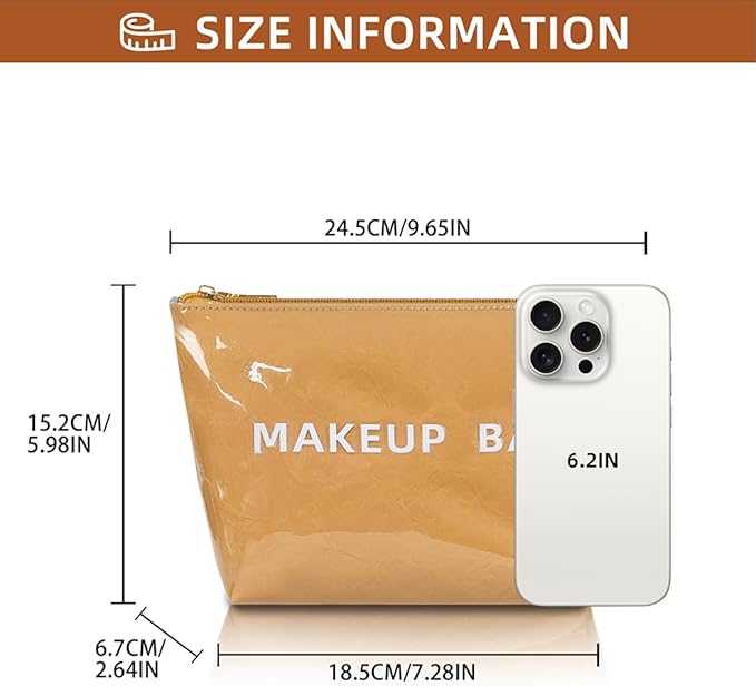 getgto Makeup Bag for Women, Portable Waterproof Cute Cosmetic Bags, Skincare Makeup Case Pouch with Zipper for Daily Use, Travel