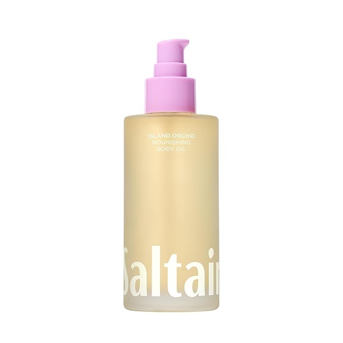 Saltair Body Oil – Silky After Shower and Bath Dry Oil for Women and Men – Non-Greasy, Well-Absorbing Moisturizer for Hydrating Dry Skin – Island Orchid Scent, 4oz