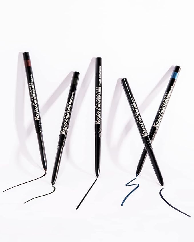 VASANTI Kajal Waterline Eyeliner (Midnight Green) | Long-Lasting, Blendable Waterline Eye Liner | Smudge-Proof & Water-Resistant Eyeliner Pencil for Sensitive Eyes | Ophthalmologist Approved & Tested