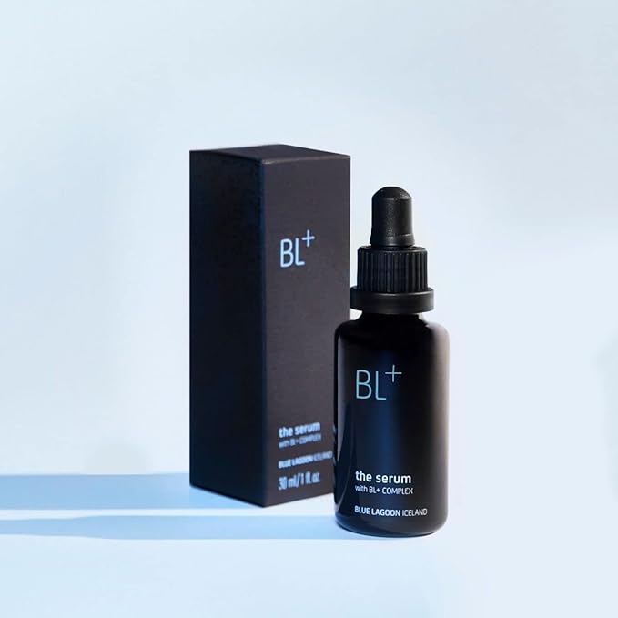 Blue Lagoon Skin Science - BL+ The Serum Daily Anti-Aging Facial Treatment | Sustainable, Bioactive Luxury Skincare (Mini, 0.5 fl oz | 15 ml)