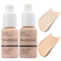 2 Pack Yaper Foundation 101# Porcelain and 102# Nude,Soft Matte Oil Control Liquid Foundation.