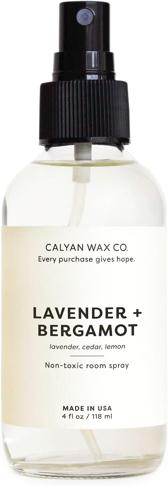 Calyan Wax Co. Lavender & Bergamot Room Spray - Natural Room Deodorizer