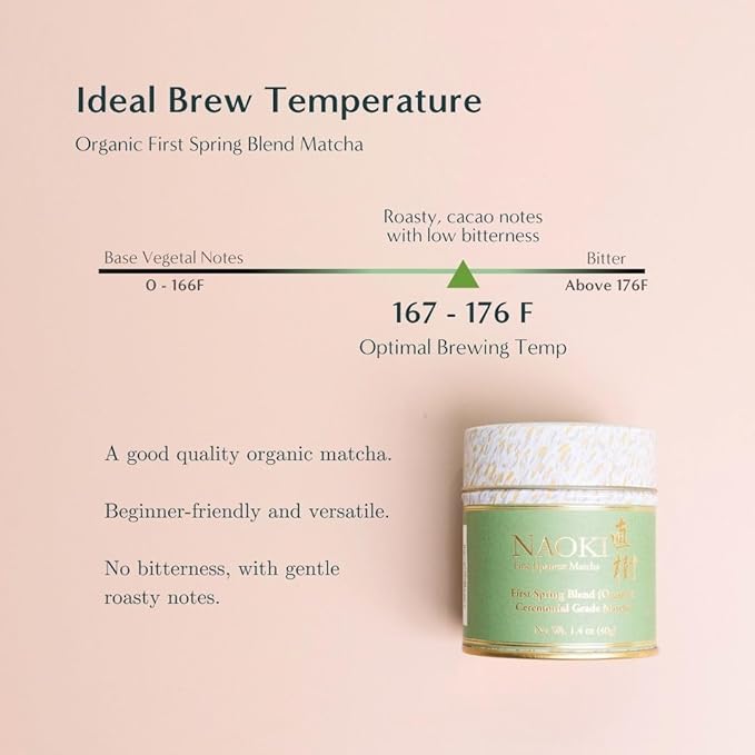 Naoki Matcha Organic First Spring Blend Matcha, 100g/3.5oz