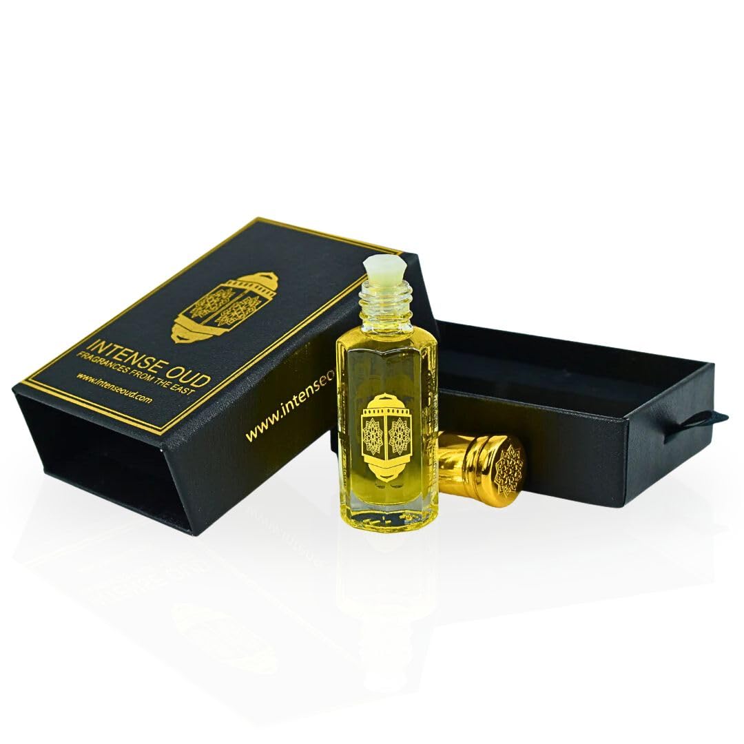 INTENSE OUD Addiction Long Lasting Arabian Perfume Oils for Women 12ML (0.40 OZ) Concentrated Perfume Oil with Citrusy Orange & Floral Notes - Fragrance Oil & Valentines Day Gift With Black Box