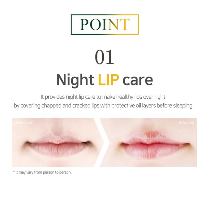 Sleeping Lip Mask Sea Buckthorn Oil 0.53 Oz. | Day & Night Lip Balm, Overnight Lip Mask, Lip Treatment for Dry & Cracked Lips, Deep Moisturizing with Vitamin E, Shea Butter, 6 Phyto Oil Complex