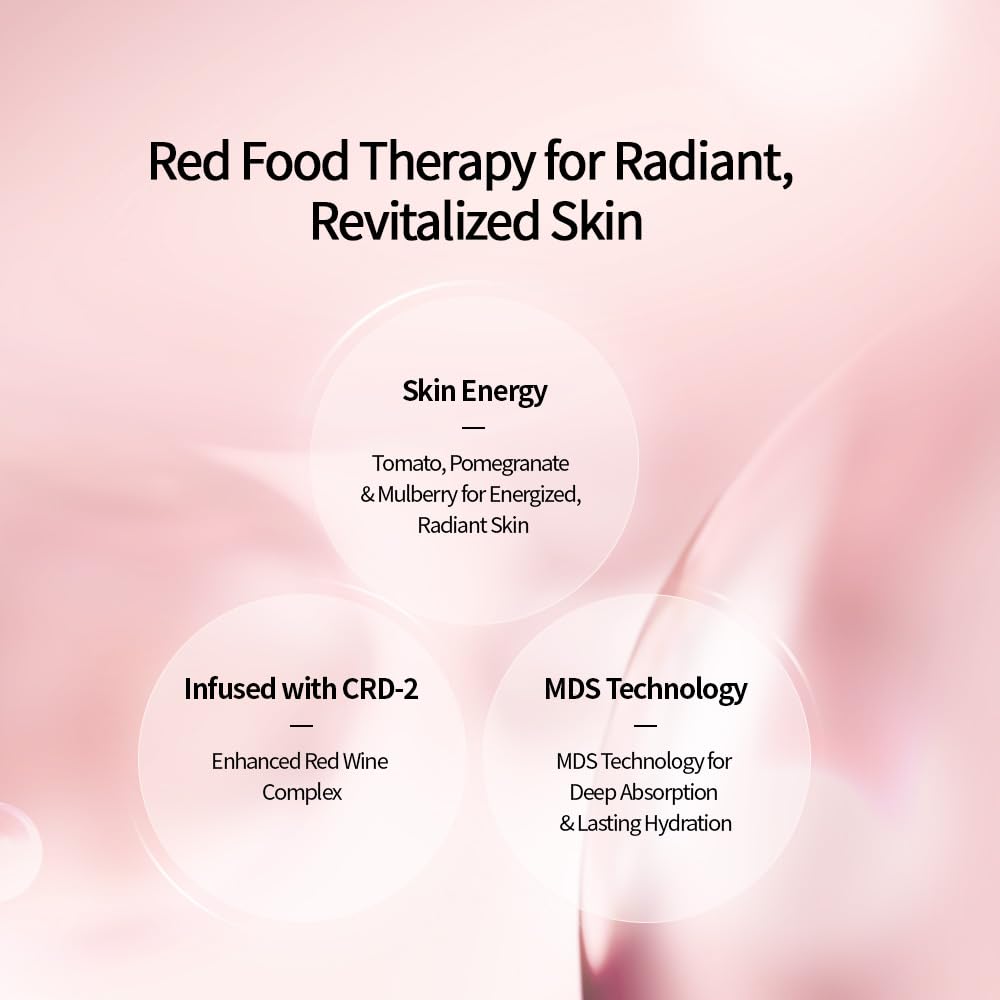 CHARMZONE DeAge Red Addition (New Version) Korean Skincare Set – Anti-Aging Toner & Emulsion Duo (100ml / 3.38 fl.oz) with Red Wine, Pomegranate & Tomato for Hydration, Firming & Radiance