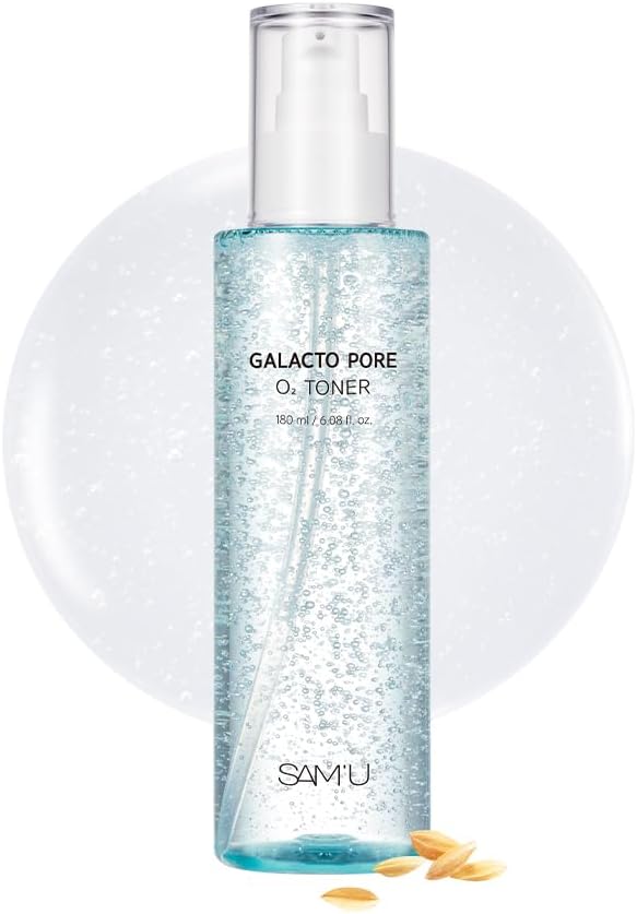 SAM'U Galacto Pore O2 Toner, Pore Refining Hydrating Toner, 6.08 fl oz