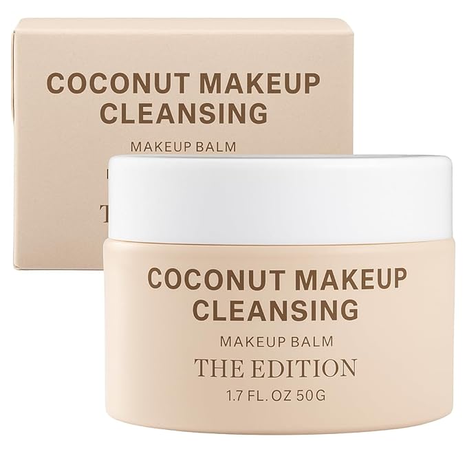 The Edition Coconut, Makeup Balm, Face Cleanser, Makeup Remover & Cleansing Balm – Gentle Face Makeup Cleanser for Waterproof Makeup, Hydrating Skincare for All Skin Types, 50g