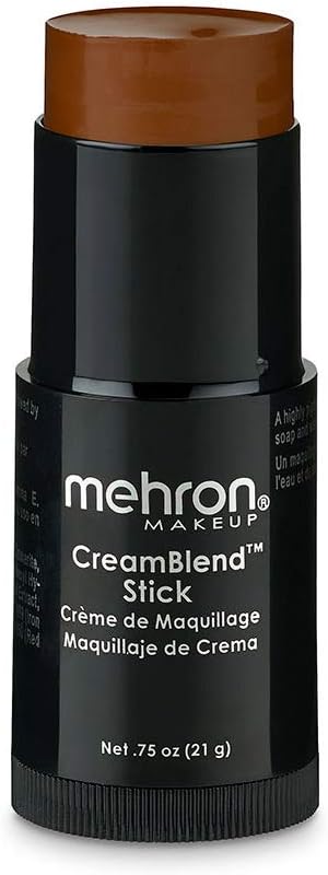 Mehron CreamBlend Stick Makeup, Stick.75 oz (21 g), Dark 3