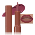 evpct Deep Mauve Gradient Matte Lipstick Lip Liner Crayon Combo Pencil Set for Women Long Lasting Waterproof, Mauve Rose Matte Cream Lip Liner and Lipstick Combo Makeup, Flawless Gradual Ombre Effect