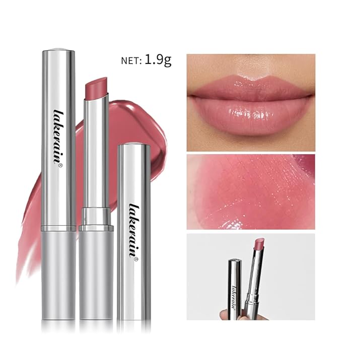 BAISEN DIARY Pink Honey Lipstick Tinted Lip Balm - Sheer Hydrating Lipstick for All Skin Tones - Moisturizing Lip Color, Nourishing Lip Balm with Natural Black Cherry Tint