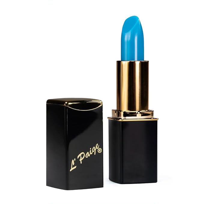 L'Paige pH Color-Changing Blue Lipstick | Blue to Deep Pink Burgundy Transformation | Aloe Vera Moisturizing Formula | Long-Lasting Lip Stain-Like Color | Shade LBL