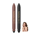 Hgkvnul 2 in 1 Eyeliner and Eyeshadow Plum, Eyeshadow Stick and Liner Duo, Waterproof, Smudge-Proof, Effortless Smoky or Natural Eye Makeup (2Pcs B)