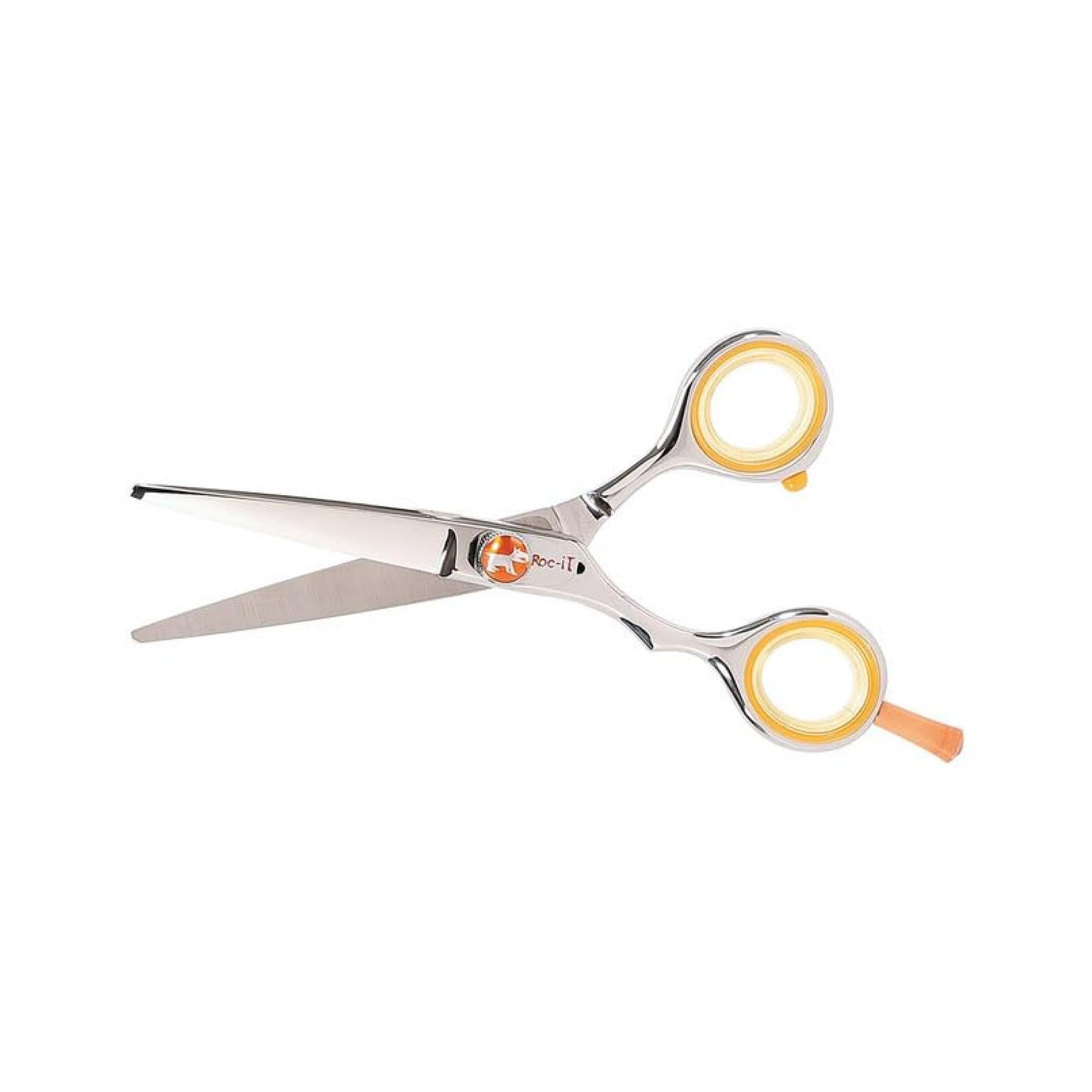 Cricket Centrix Roc-It Dog Professional Stylist 5” Hair Cutting Shears and RTL-30 Thinning Hair Cutting Scissors Duo Set, Salon Barber Supplies for Women and Men Haircut, Lefty