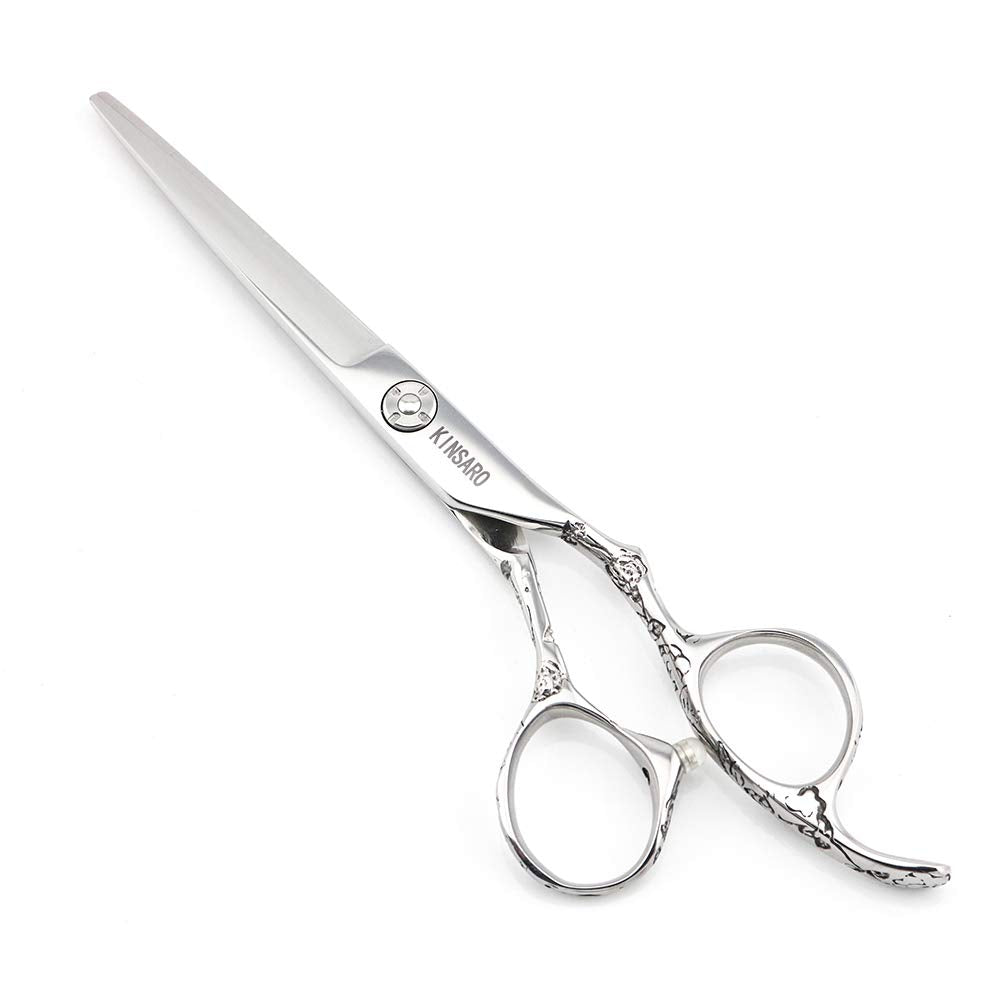 KINSARO 6 In Professional Hair Cutting Scissors, Rose Handle