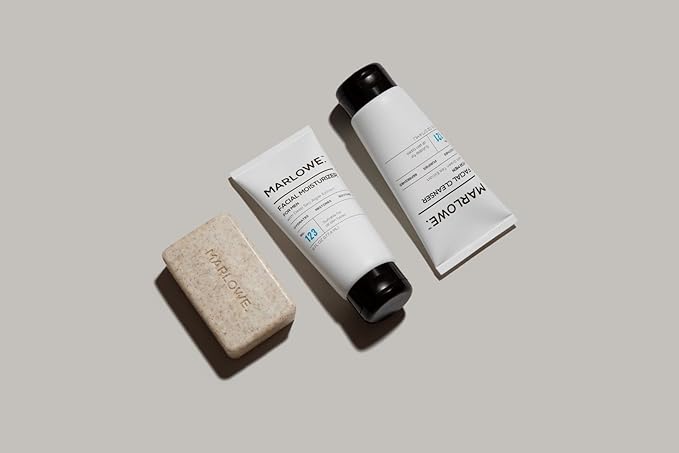 MARLOWE. Men's Skin Care Set, Best Sellers Kit, Soap, Cleanser, Moisturizer