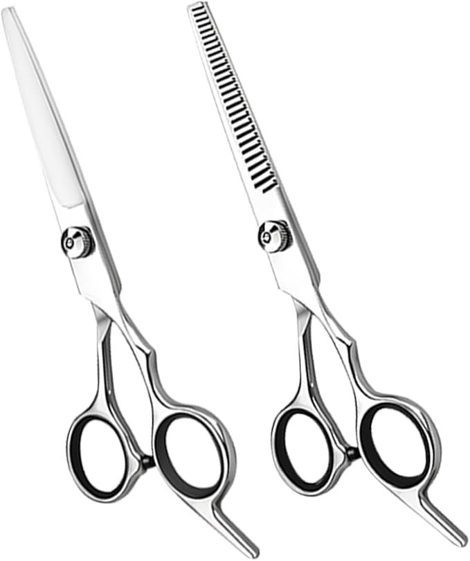 Xolaawa Hair Cutting Scissors, Thinning Shears Kit. Premium Stainless Steel Salon Scissors, Edge Scissor, Razor.for Hairdressing, Salon and Home