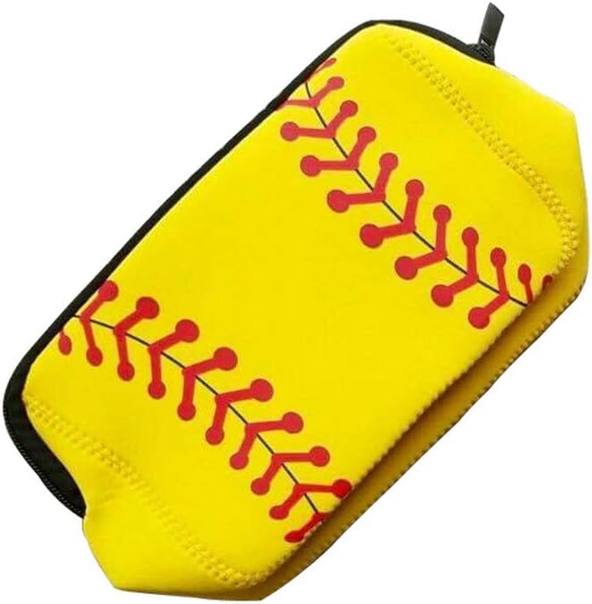 AJLTPA Waterproof Neoprene Cosmetic Bag, Softball