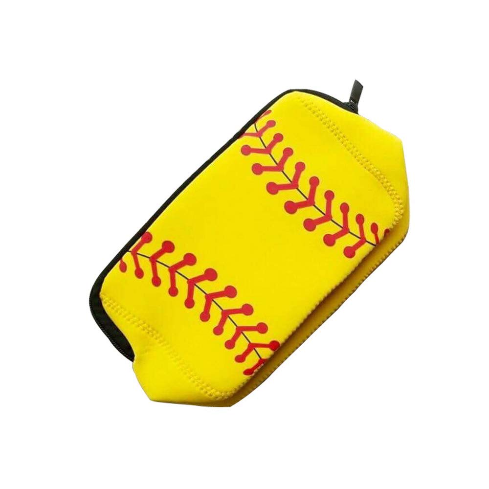 AJLTPA Waterproof Neoprene Cosmetic Bag, Softball