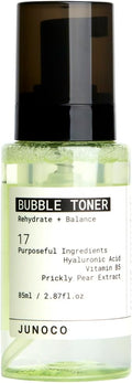 JUNO & Co. Bubble Toner – Hydrating Face Toner for Skin Prep, Foaming Facial Toner with Hyaluronic Acid & Vitamin B5, Gentle Toner for All Skin Types & Sensitive Skin, 2.87 fl oz
