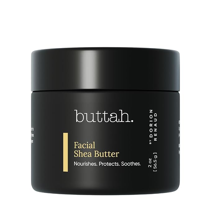 Buttah Skin Facial Shea Butter 2oz - Moisturizer for Dry Skin - Very Dry Skin Moisturizer - Think Face Cream Moisturizer Dry Skin