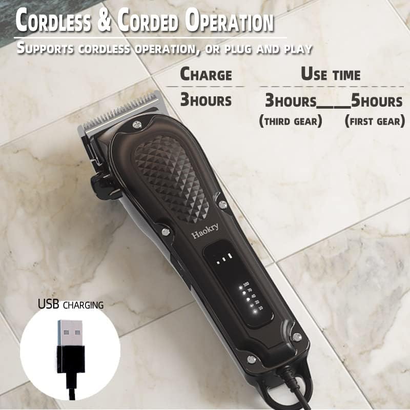 Haokry Hair Clippers for Men Barber Clippers for Hair Cutting&Grooming