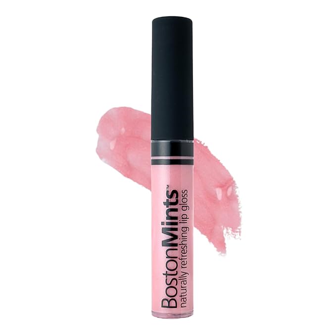Boston Mints Plump & Shine Lip Duo Set - Swan Boat Lip Gloss (.25oz) and Lip Plumper Southie Pout (.25oz) - Naturally Refreshing Vegan Lip Gloss