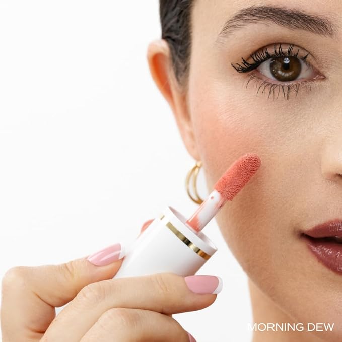 SONELA Blissful Moment Dewy Liquid Blush — Buildable, Adaptogens + Hyaluronic Acid, Long-Lasting, Vegan, Clean Makeup, 0.27 fl oz