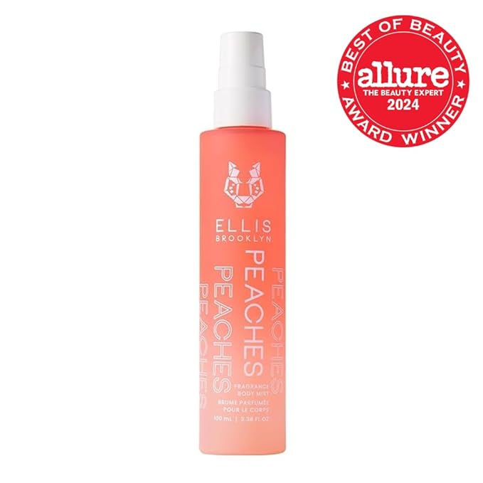 Ellis Brooklyn PEACHES Fragrance Mist for Women, 100ml / 3.38 fl oz