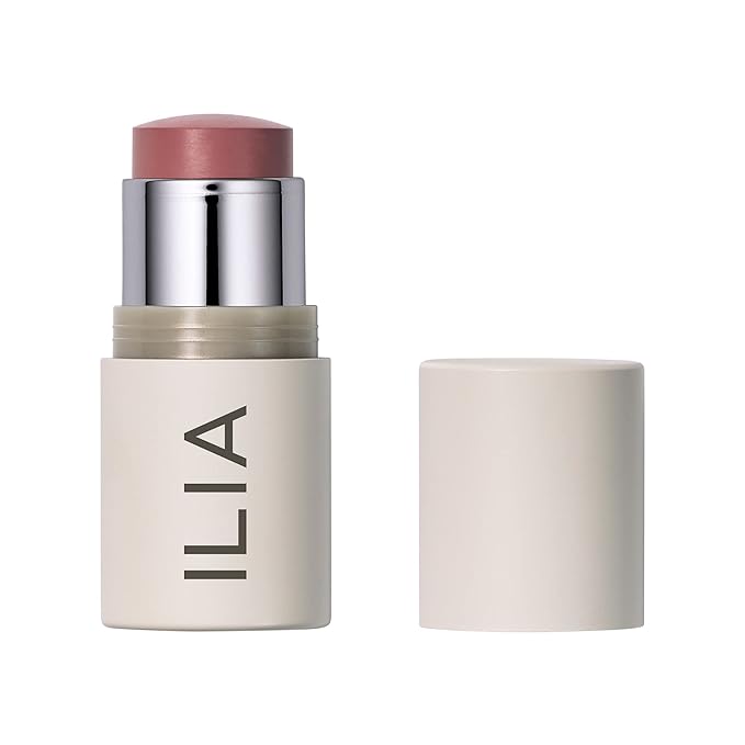 ILIA - Multi-Stick Cheek + Lip Color | Buildable + Blendable | Multi-Use Cream Blush | Nourishing Skincare Ingredients | Clean, Cruelty-Free (At Last | Mauve rose)