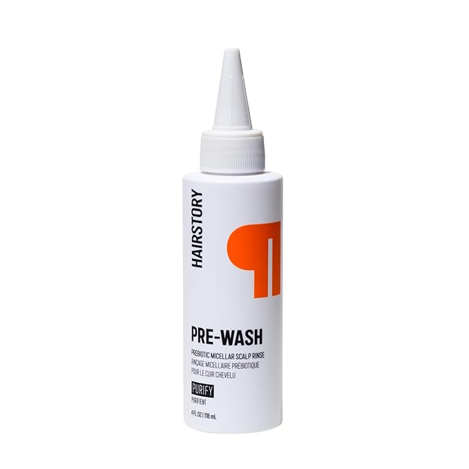 Hairstory Pre Wash Prebiotic Micellar Scalp Rinse 4 oz Bottle